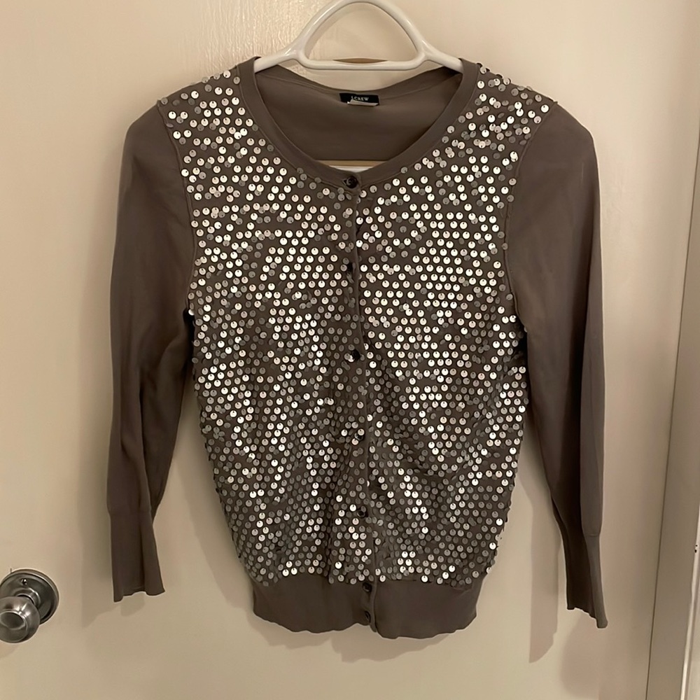 Sequined J.Crew cardigan in a womens size XS